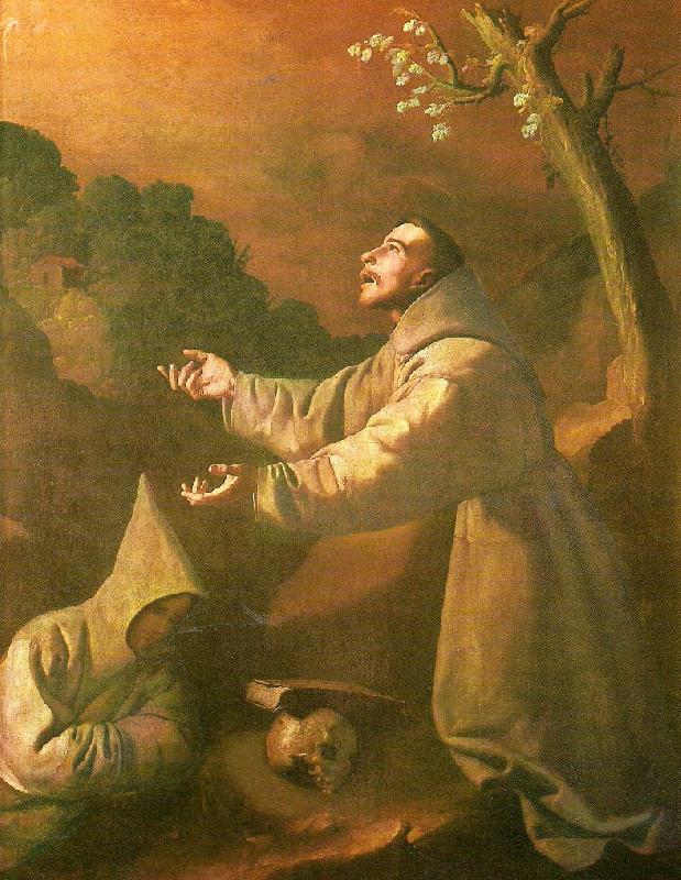 Francisco de Zurbaran stigmatization of st oil painting picture